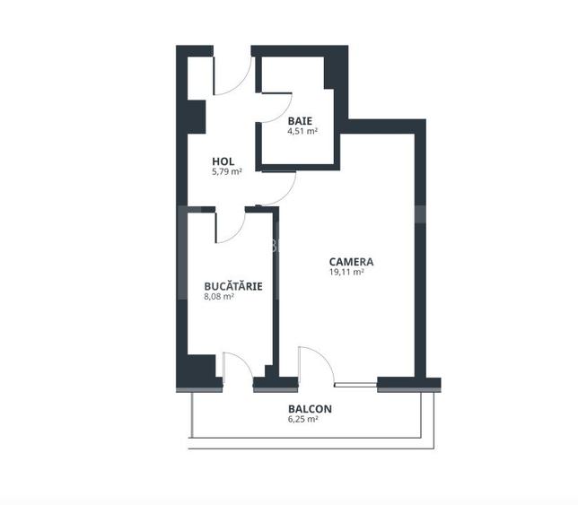 Apartament de 1 camera, 43,74 mp, zona Tatarasi - 2