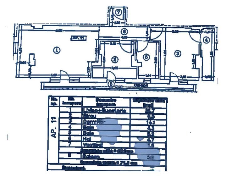 Otopeni, Central, Apartament 3 camere, 71,6mp, loc parcare, mobilat, centrală - 16