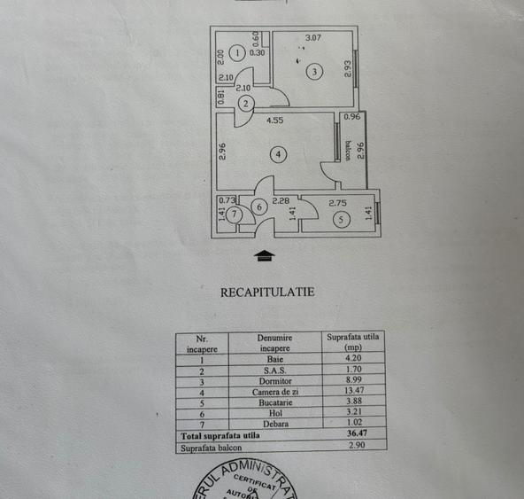 Apartament 2 camere Viziru 1, confort 2, La Cheie.