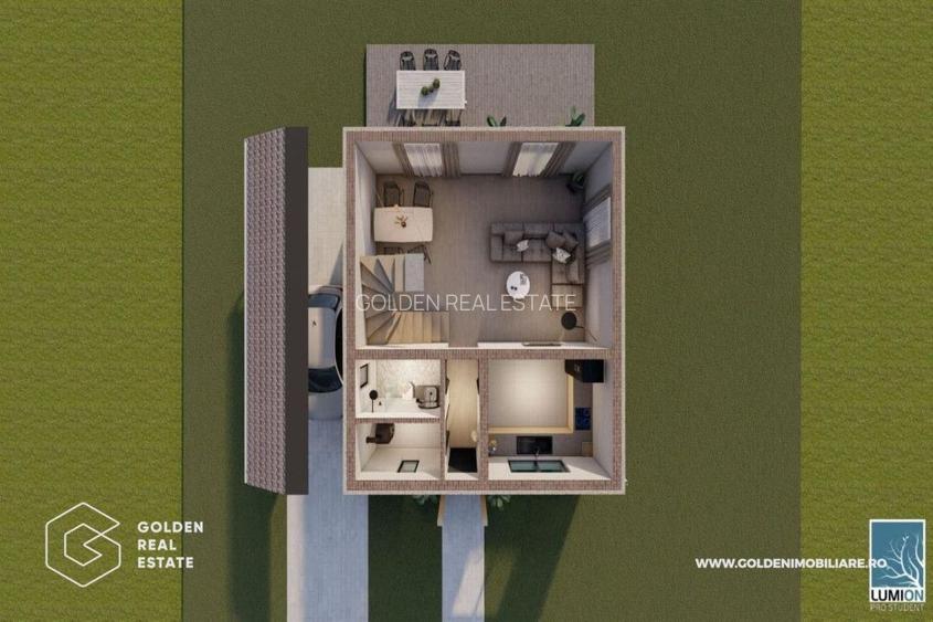 Casa/Vila  CALYOPE P+E, 4 camere, 2 bai, 400 mp teren, 6 Vanatori - 3