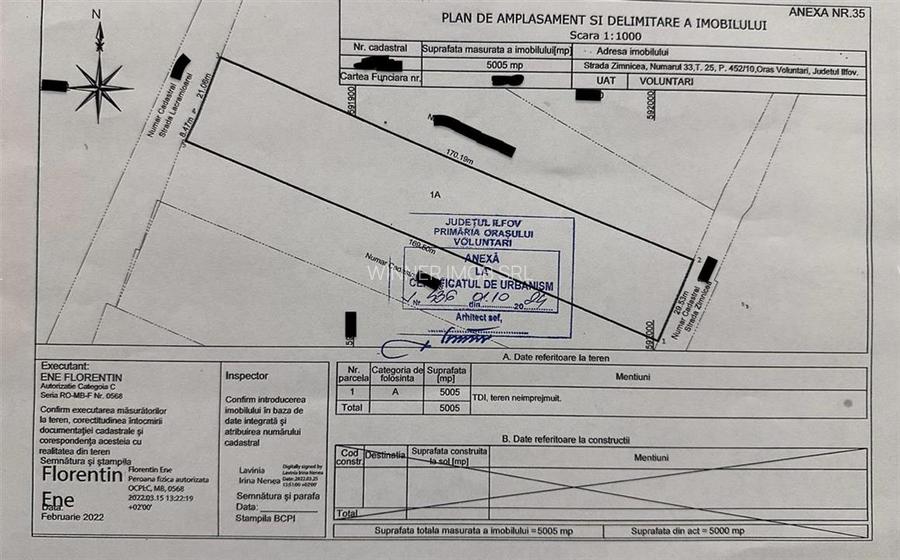 Vanzare teren 5000 mp.Voluntari A3 - 3