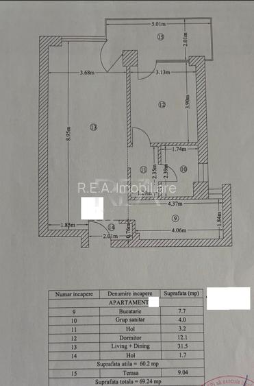 2 camere Floreasca, centrală, an 2021, 69 mp - 13