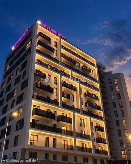 Apartament cu 2 camere et 2 la  Skyline City amenajat cu parcare - 9