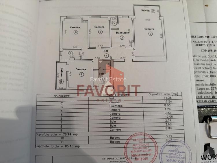 4 camere | etaj 1 | centrala proprie | mobilat si utilat | zona buna | - 15