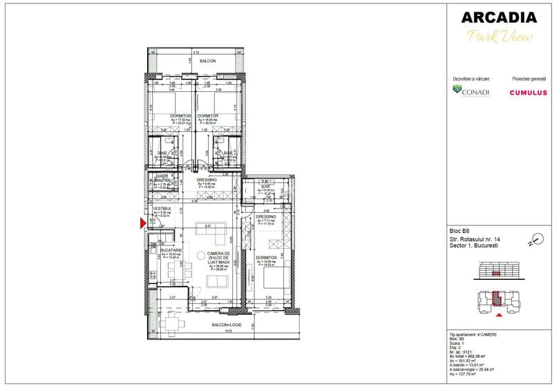 Rafinament contemporan in Domenii. Apartament 4 camere. Dubla vedere. - 1