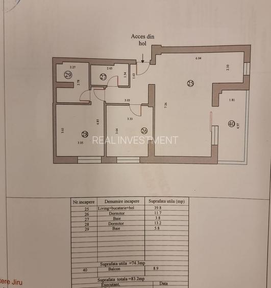 Apartament 3 camere vedere frontala spre mare - 18