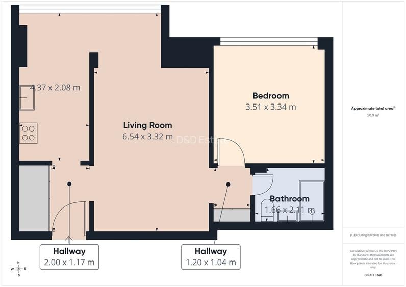 Apartament de 2 camere Barbu Vacarescu - 12