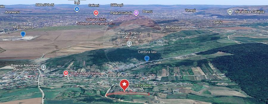 0% COMIOSION-  Teren Intravilan 8.841mp Uricani – Langa Centura