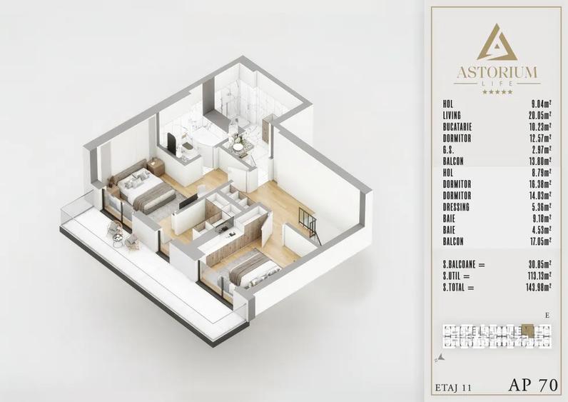 Apartament 4 Camere Moderne în Complex Rezidențial de Lux | Comision 0%