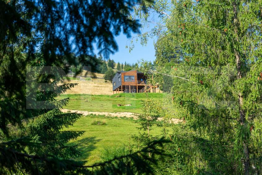 Cabana Tiny House, cu 2 ha teren intravilan, în Bucovina, Moldovita