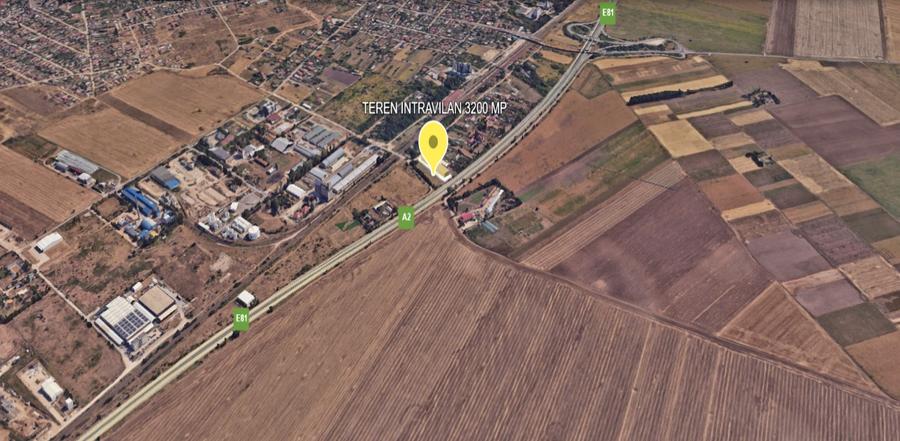 Fundulea Autostrada A2 – Teren intravilan 3.200 mp