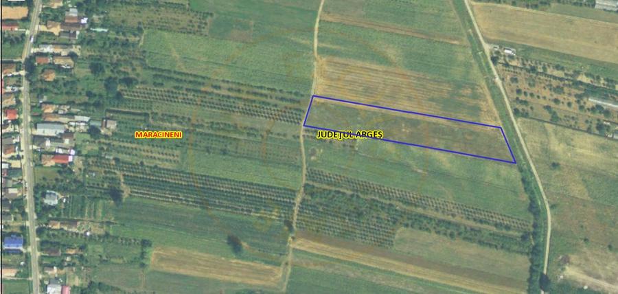 Teren intravilan 7.545 mp în ideal rezidențial sau hale