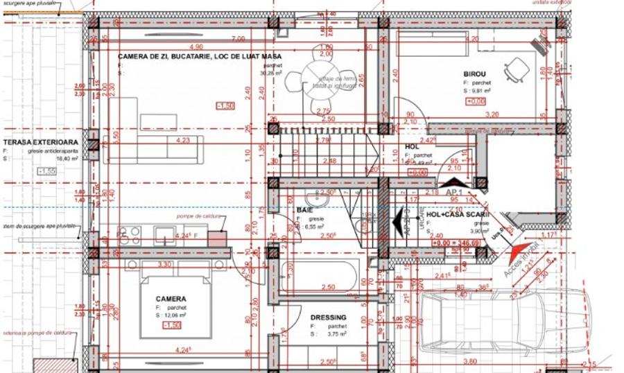 Apartament cu grădină de 156 mp, priveliste, zonă liniștită din Apahida