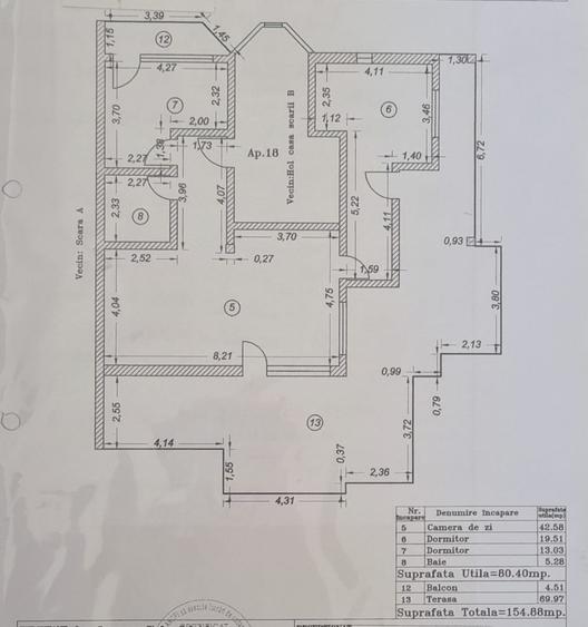 Apartament spectaculos 3 camere zona NIBIRU -COSTINESTI vedere la mare