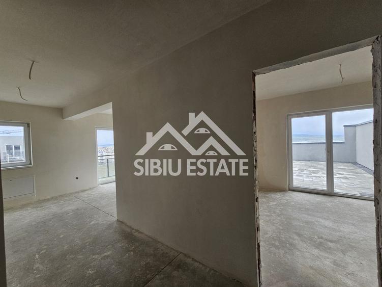 Penthouse Sibiu terasa mare vedere panoramica