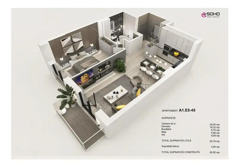 Apartament 2 camere