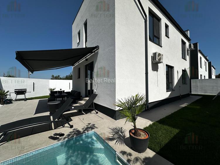 Casa de vanzare Berceni P+1E - 5 camere - 3 bai - piscina si curte amenajata