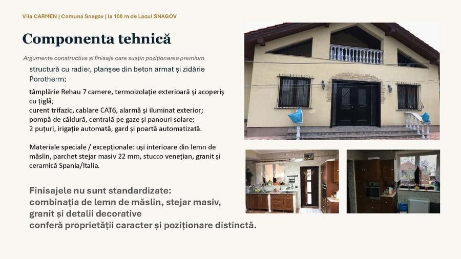 Vilă individuală P+M în Comuna Snagov - Ciofliceni, la 100 m de Lacul Snagov
