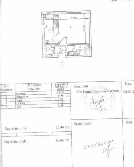 Apartament cu 1 cameră, I.C. Frimu, etajul 3, La Cheie!