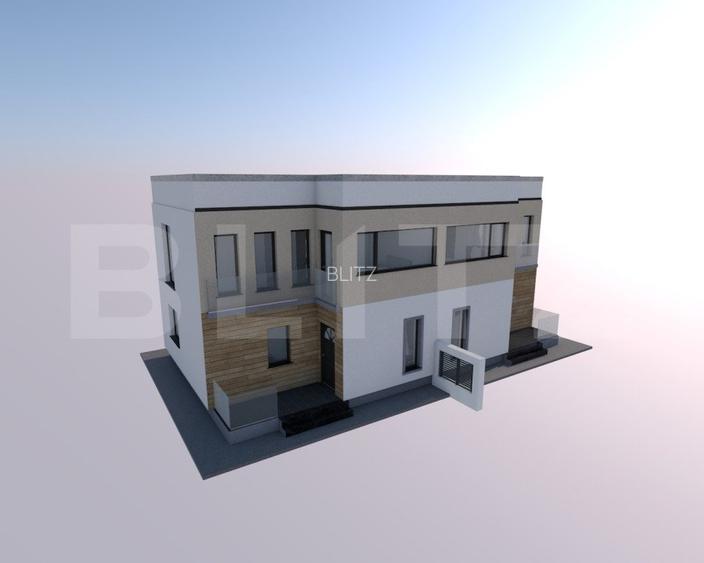 Duplex modern, 3 camere, 110 mp utili, 220 mp, teren, zona Burdujeni - 2