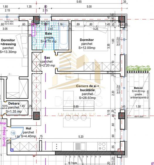 Apartament în bloc Nou de 2 camere - Parcare | Baciu