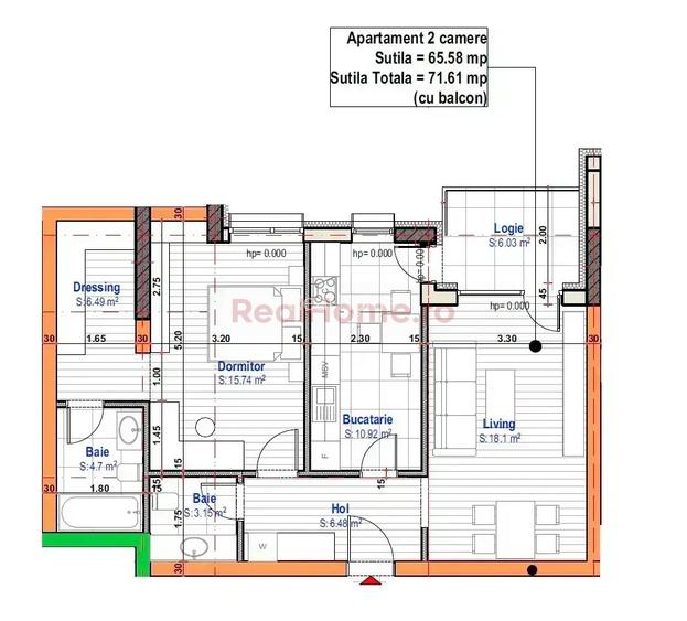 2 Camere Premium 2 Bai Dressing, Metrou 1 Decembrie - 1