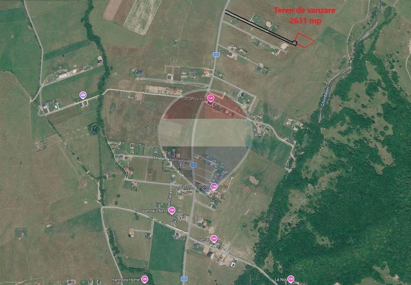 Teren intravilan Rasnov Glajerie, 2631mp, PUZ aprobat