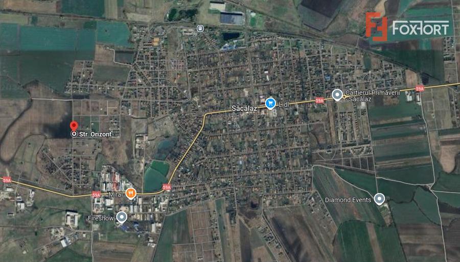 Teren de vanzare de 634 mp utili, zona Sacalaz