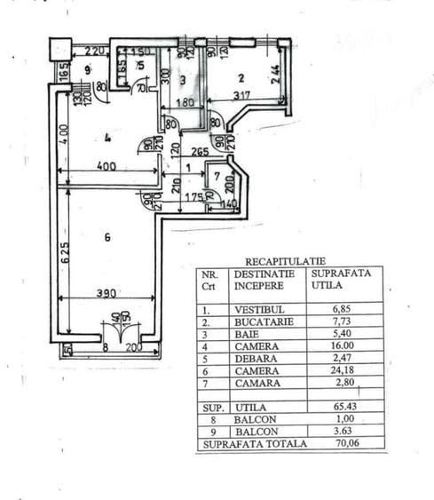 Unirii, Natiunile Unite, ap. 2 camere, 70mp, et.7, 179.000Euro