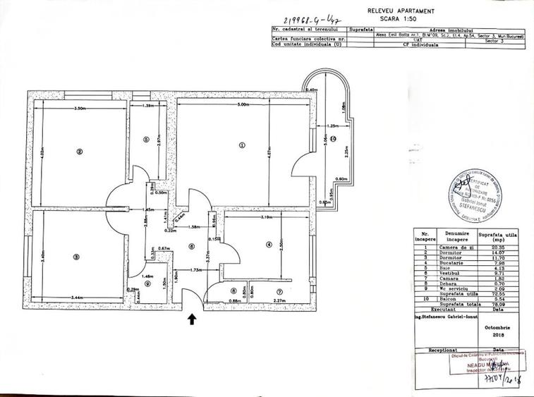 Apartament 3 camere Bulevardul Unirii, Emil Botta, 78mp, Comision 0%