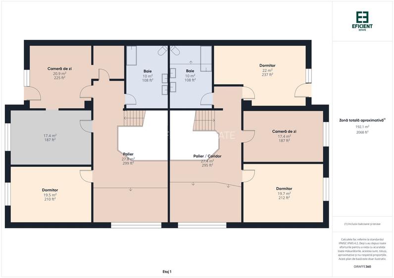 Casă tip Duplex cu 8 camere și 1080 mp teren  - Zona Bujac - Arad - 27