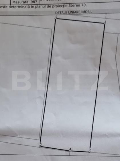 Teren intravilan, 987 mp, deschidere 19,5 m, Mânăstire Cârcea
