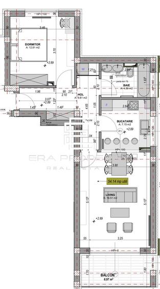 Apartament 2 camere - 54 mp - etaj 1 - zona Aeroport /Sibiu
