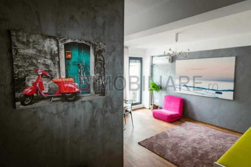 Mamaia Nord, apartament lux, parter cu balcon, zona Lidl-Uzina de pizza