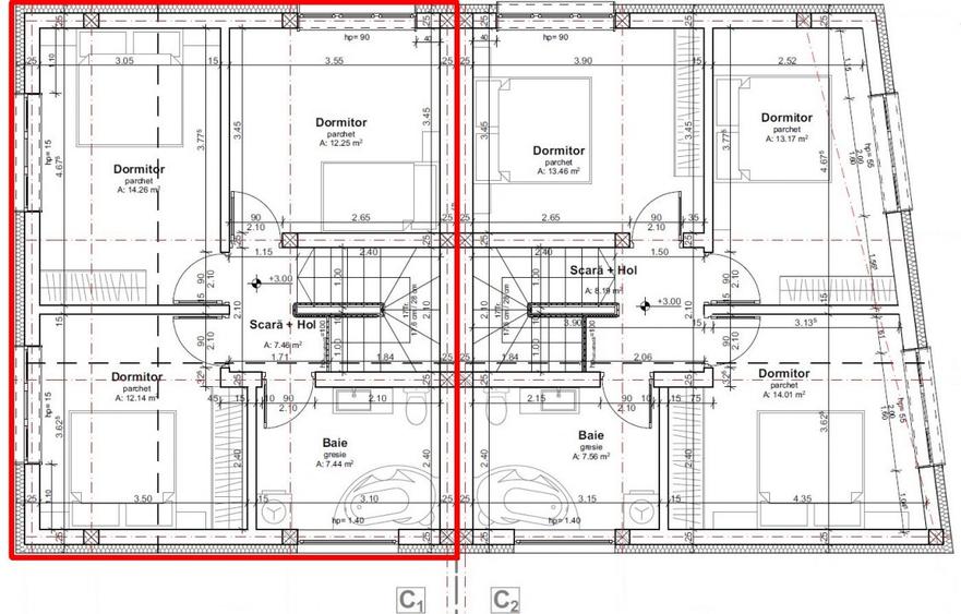 Duplex cu panorama asupra orasului zona Dambul Rotund