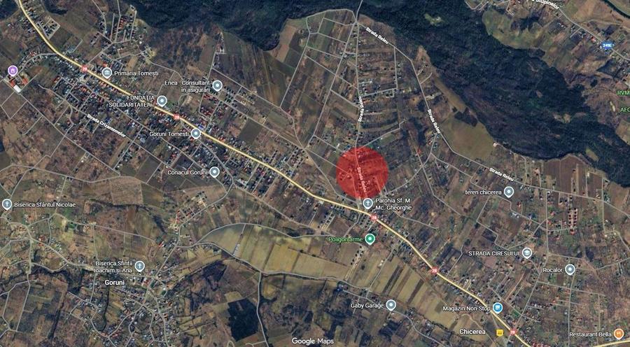 Tomesti, 2352mp intravilan de vanzare, pretabil locuinte individuale