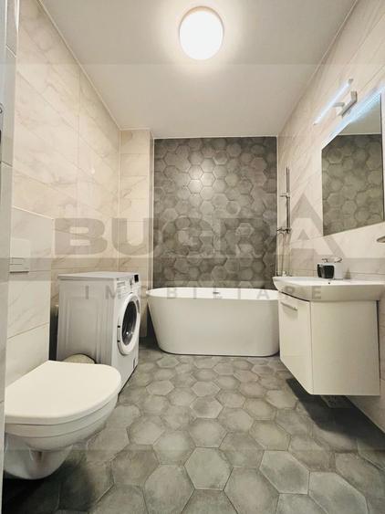 Apartament tip studio - finisat, mobilat, parcare, terasa, Luminia