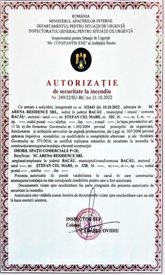 Spatiu Com 1.155 mp, NOU, Autorizat I.S.U, Lift, str Stefan cel Mare 32B