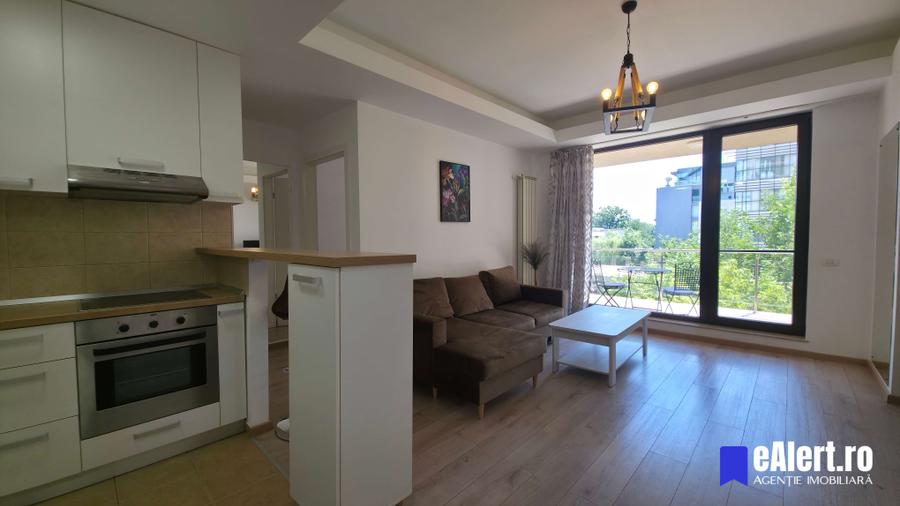 Chirie 2 camere, 48+8mp, etaj 2, North Area Lake View, 5 min metrou Aurel Vlaicu