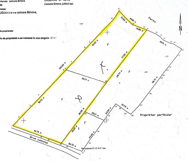 Teren intravilan 8000mp, Comuna Bârnova Iași - 1