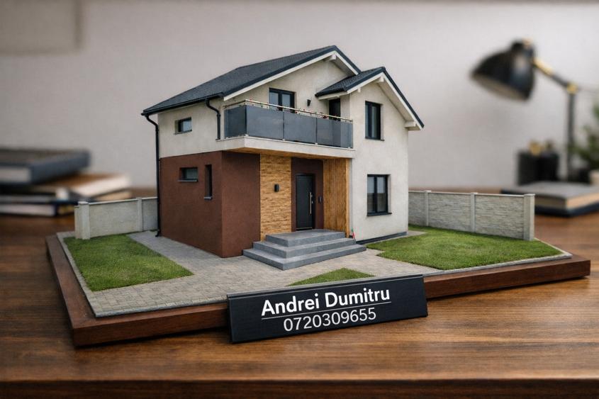 Casă Nouă 5 Camere Berceni | P+1 | 120 mp Utili | Teren 383 mp | Curte