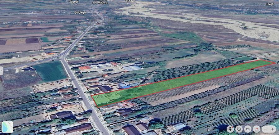 Proprietate industrială comercială de vânzare 11.574 mp teren, acces TIR-A7