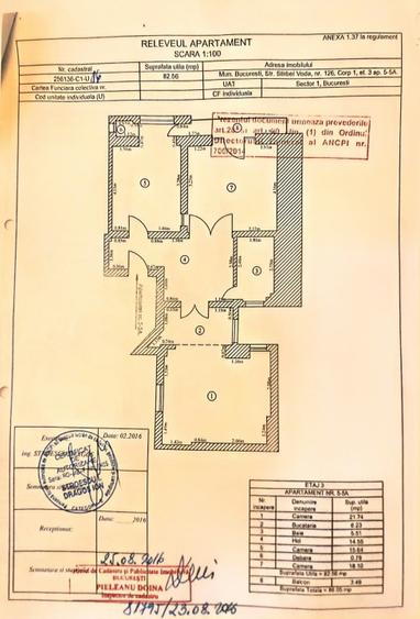 Apartament 3 camere de vanzare – Stirbei Voda / Parcul Cismigiu – 86 mp