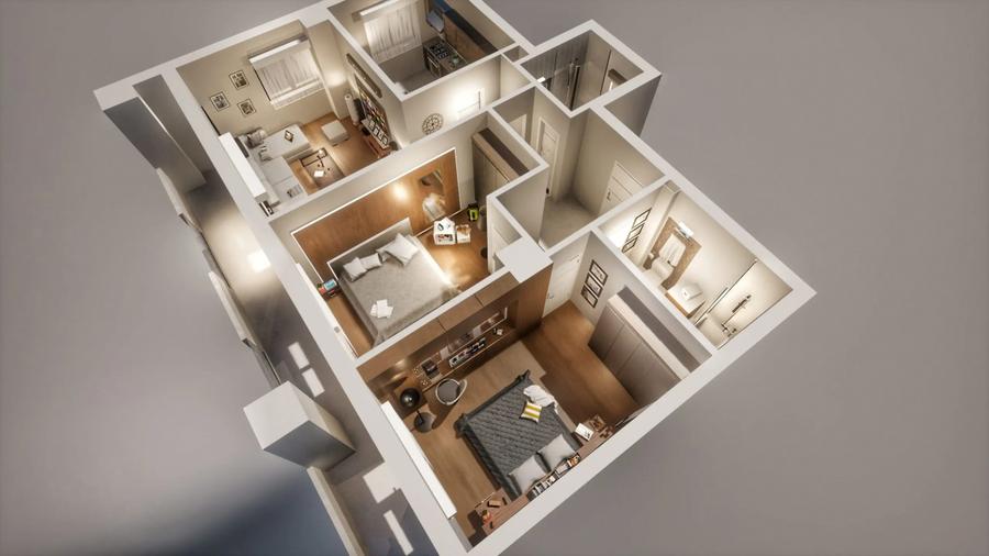 Apartament 3 camere nou - Calea Surii Mici