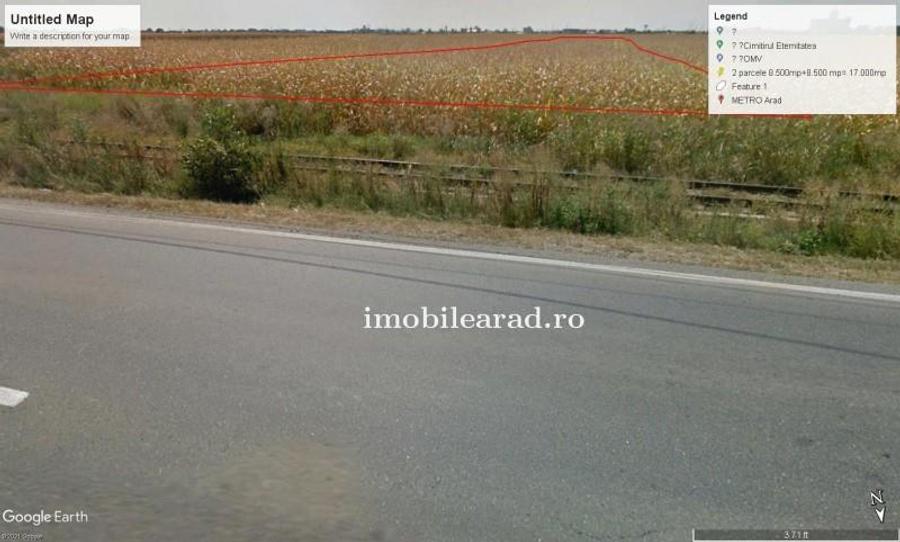 Teren intravilan 17.000 mp cu front la Centura intre Metro si 6 Vanatori