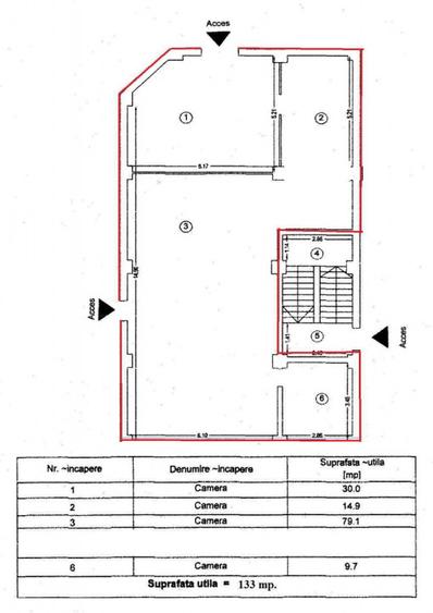 Centru, spatiu comercial 133 mp., destinatie specifica, 2 intrari