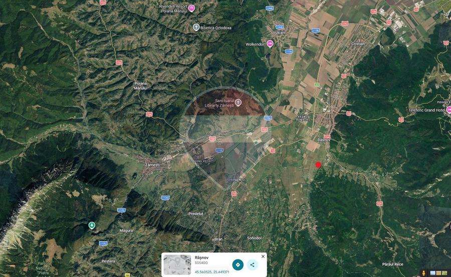 Teren intravilan Rasnov Glajerie, 2631mp, PUZ aprobat