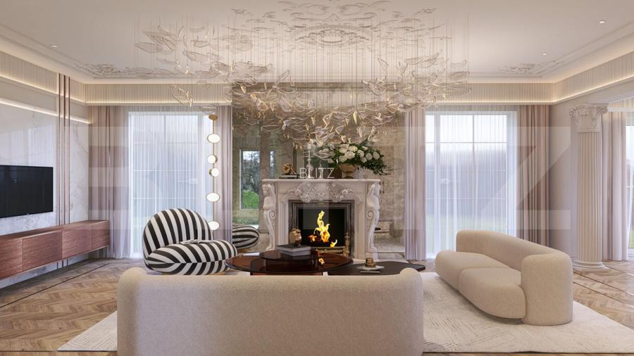 Vilă exclusivistă cu panoramă spectaculoasă și proiect de design interior