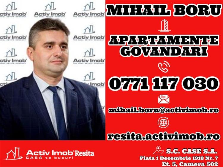 Resita, Chirie, 3 Cam. Dec. Mobilat+Utilat, Central