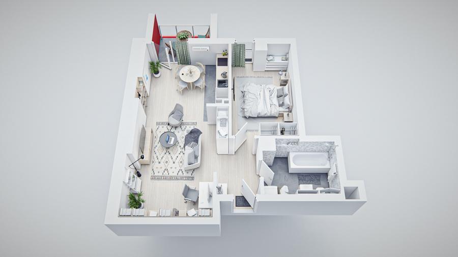 Apartament 2 camere, bloc nou, Vivalia Grand V8